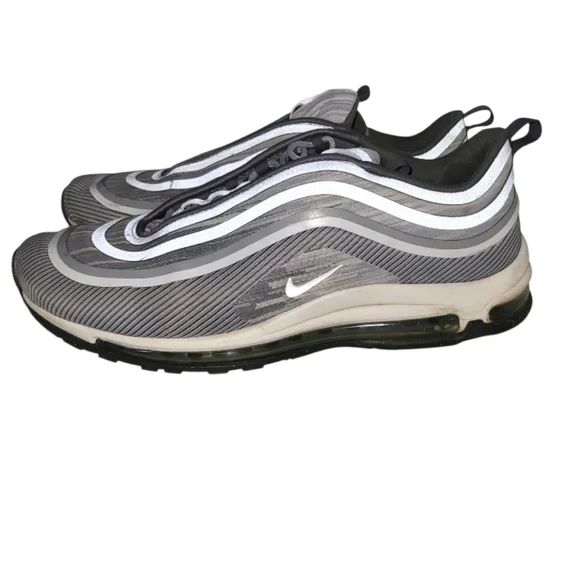 Wolf Grey Ultra Nike Air Max 97  Athletic Sneaker Tennis Shoe Men 13 Gray Walk - Picture 4 of 12